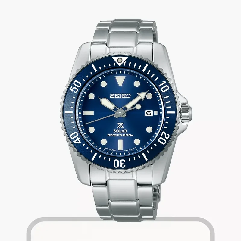 Seiko Prospex Solar Scuba Diver's Blue Dial Men’s Watch- SNE585P1